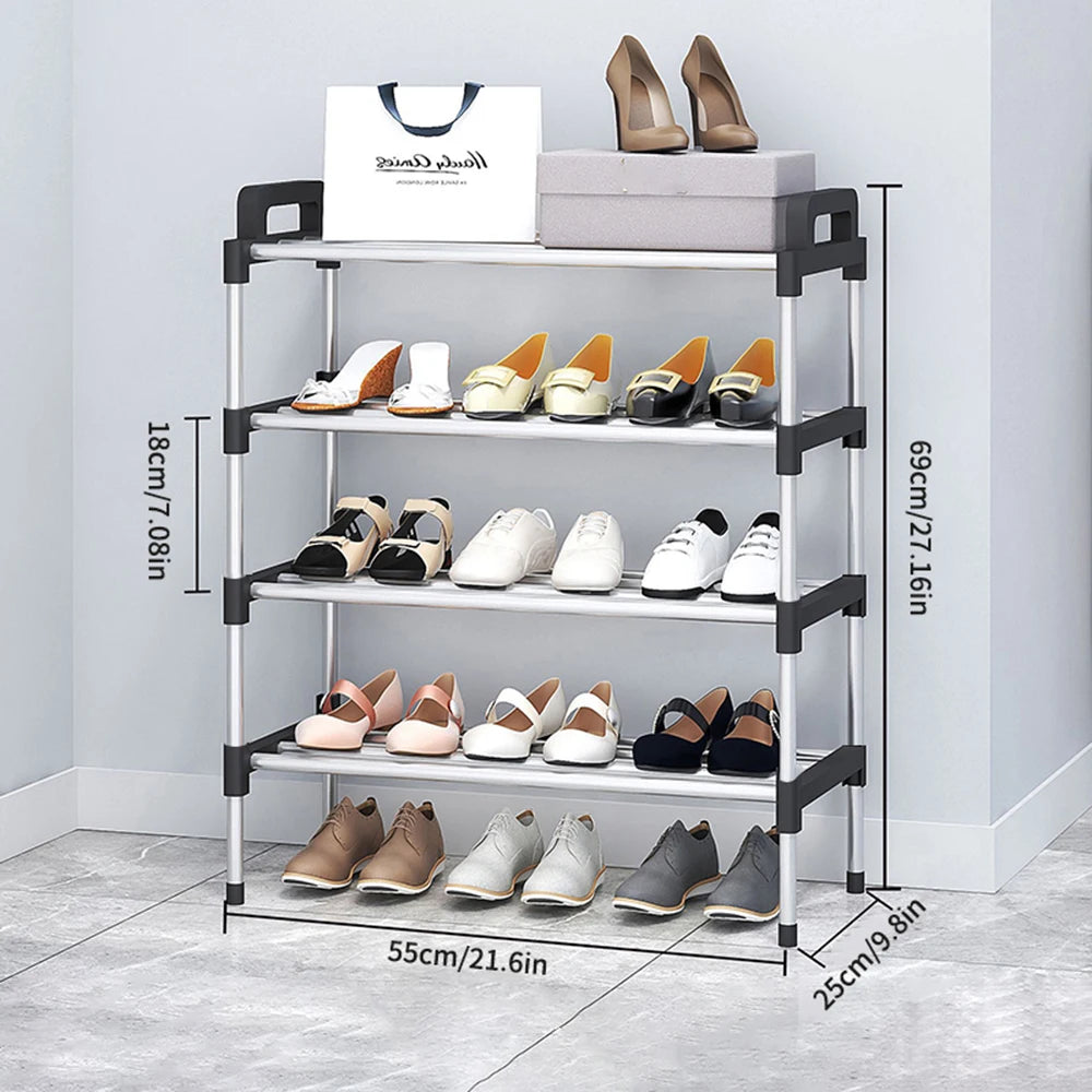 3-7Floor Simple Shoe Rack Multi Layer Dustproof Household Doorstep Shoe Cabinet Storage Space Saving Assembly Of Small Shoe Rack - Fields Of Fitness