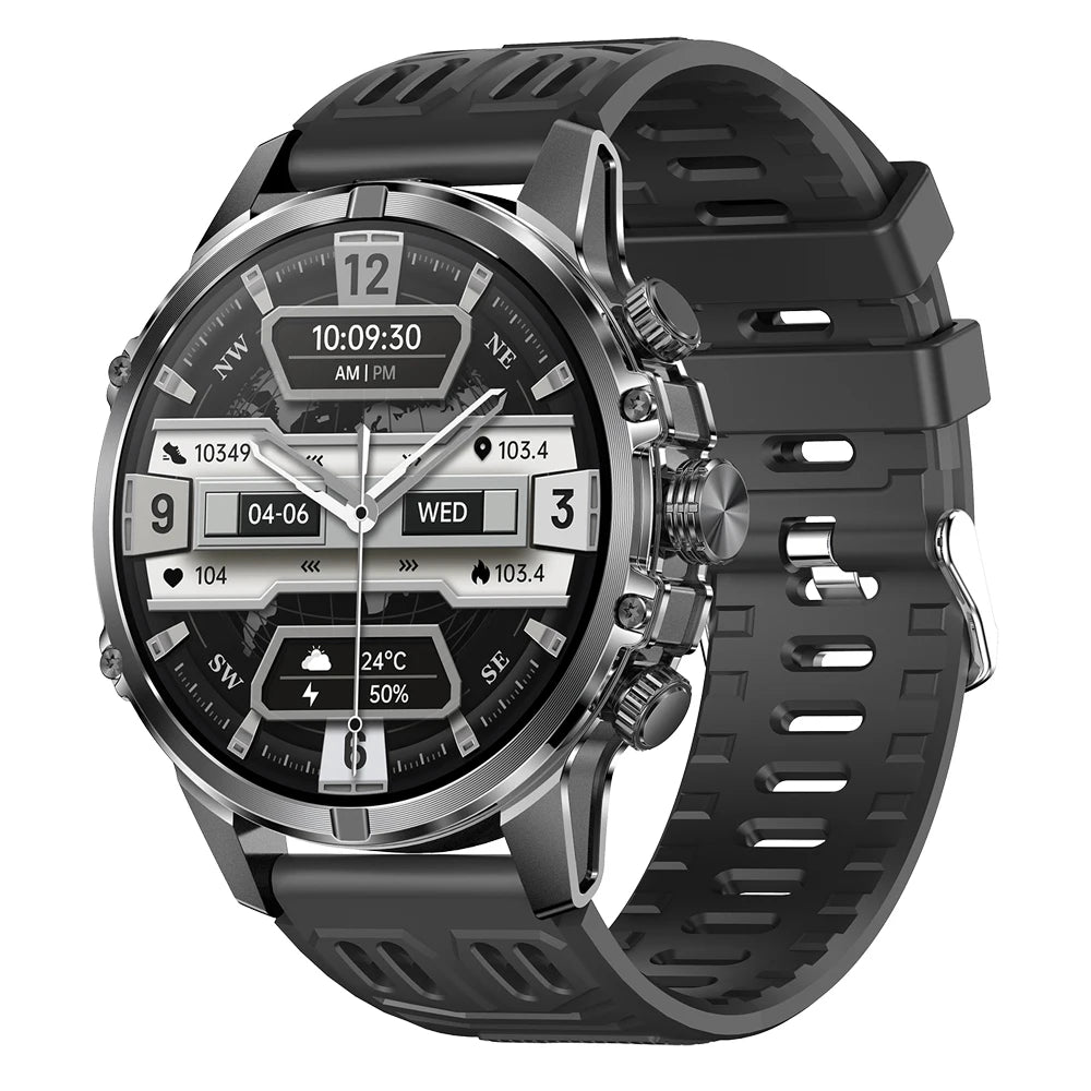 Smart Watch For Men AMOLED Screen LED Flashlight Waterproof Heart Rate Monitor Bluetooth Call Sport Fitness Women Smartwatch - Fields Of Fitness