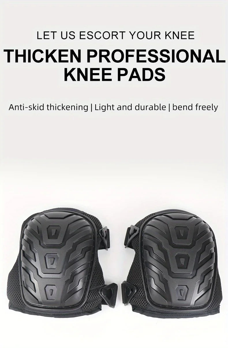 1 Pair of Durable Industrial Grade Knee Protectors for Kneeling Work, Outdoor Forest Wear-resistant and Shock-absorbing - Fields Of Fitness