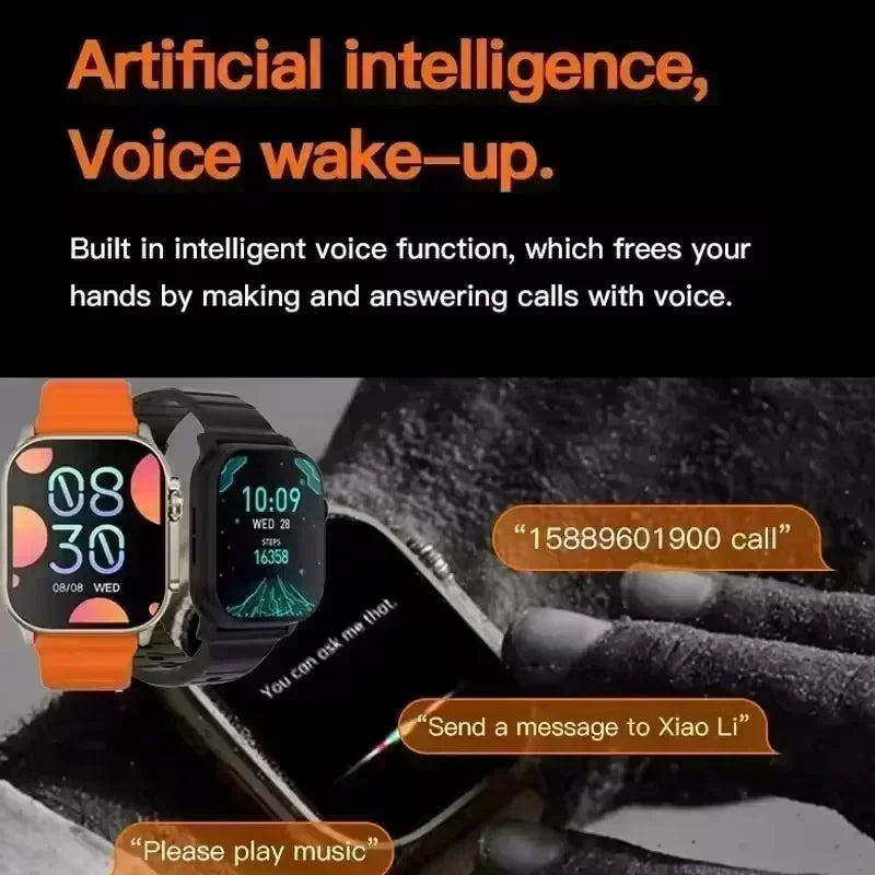 2024 7 Watch Straps New Watch10 Ultra 3 Smartwatch 2.2HD Amoled Circular Screen ECG Monitoring Reloj Inteligente Wristwatch - Fields Of Fitness