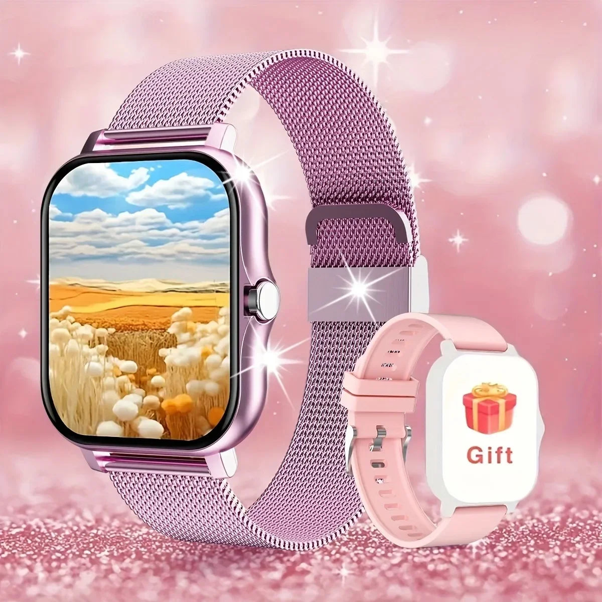 Smart Watches 2025 For Man Women Bluetooth Message Notification Smarthwhatch 1.91'' Display Fitness Tracker Smartwatch Android - Fields Of Fitness