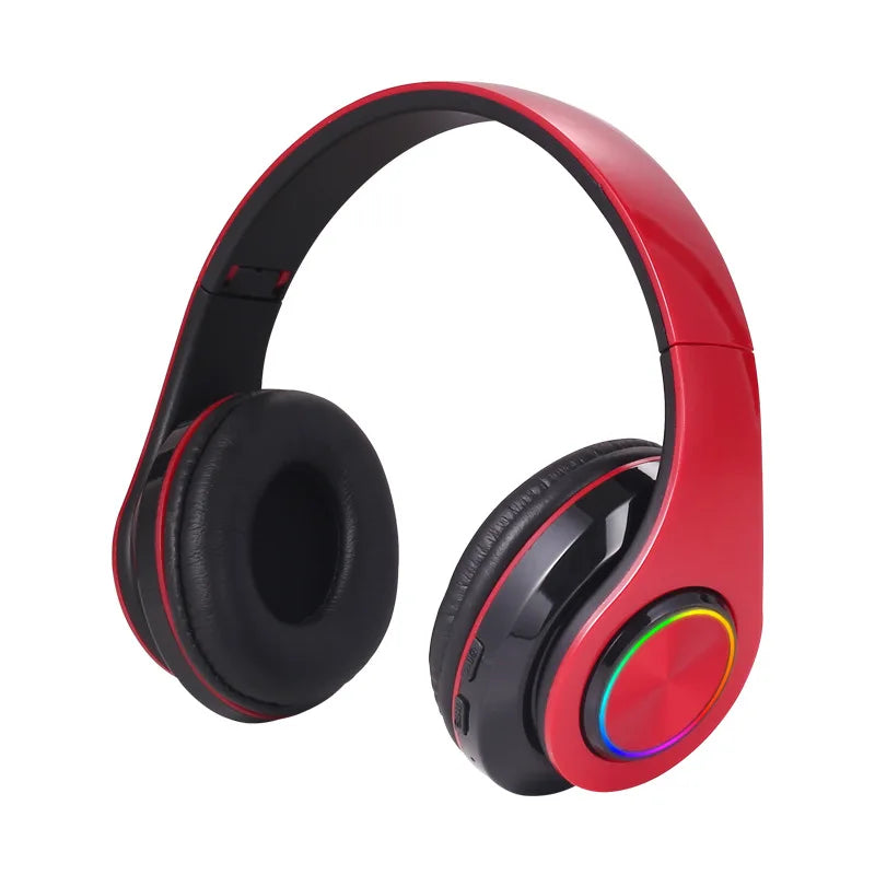 Wireless Bluetooth 5.0 Headphone With Microphone On-Ear Headset Stereo Sound Earphones Sports Gaming Foldable Headphones Game - Fields Of Fitness