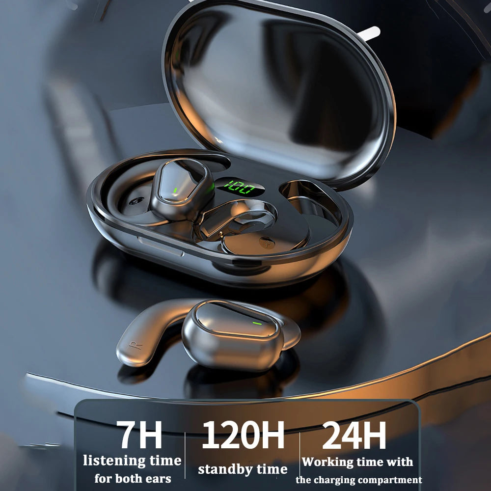 Bluetooth 5.3 Headphones Ear Hook Earphones Wireless Earphones HiFi Stereo Waterproof Headset Noise Reduction Earbuds for Xiaomi - Fields Of Fitness