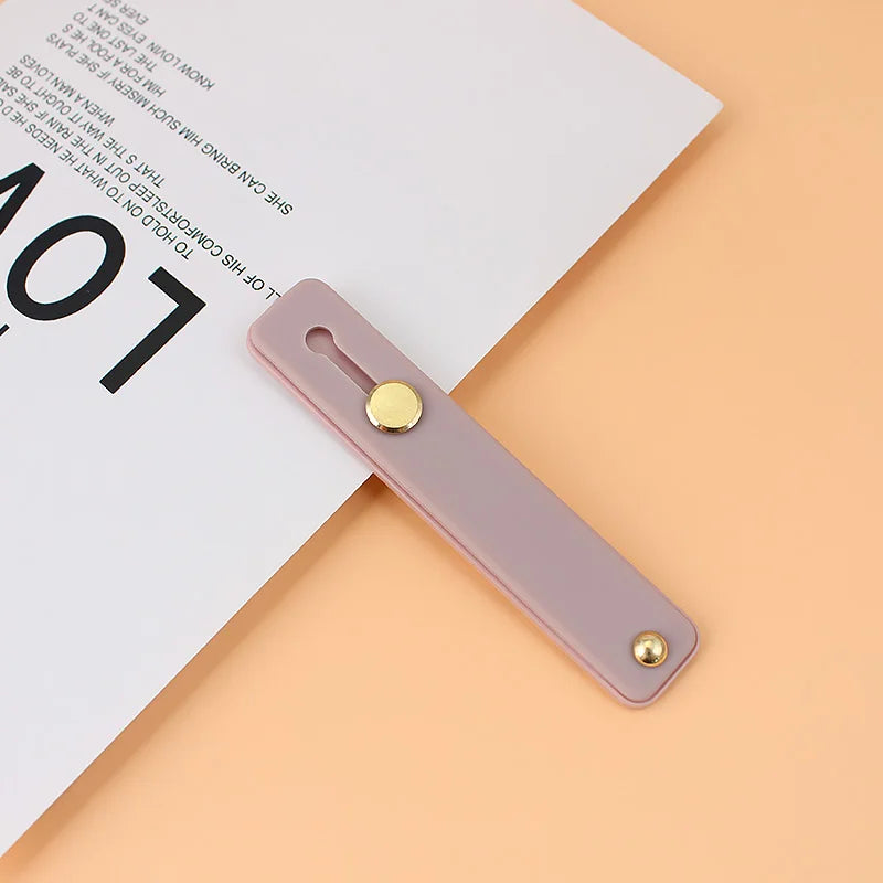 Wrist Band Hand Band Finger Grip Mobile Phone Holder Stand Push Pull Universal Plain Color Phone Socket Holder for iPhone Xiaomi - Fields Of Fitness