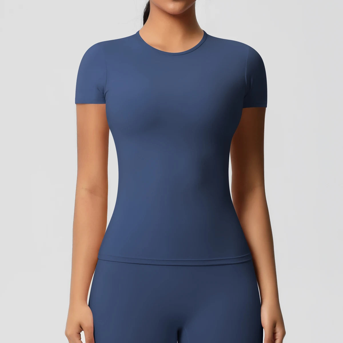 Workout Dry Fit Breathable High Elastic Sports Top Gym Fitness Wear T-shirt Women Casual Outdoor Top - Fields Of Fitness