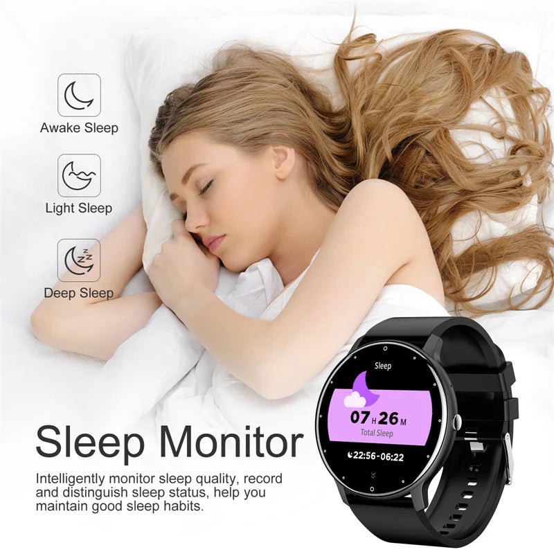 LIGE Smart Watch Women Men Full Touch Screen Bluetooth 5.2 Call Waterproof Watches Sports Fitness Tracker Factory IP67 ZL02 New - Fields Of Fitness