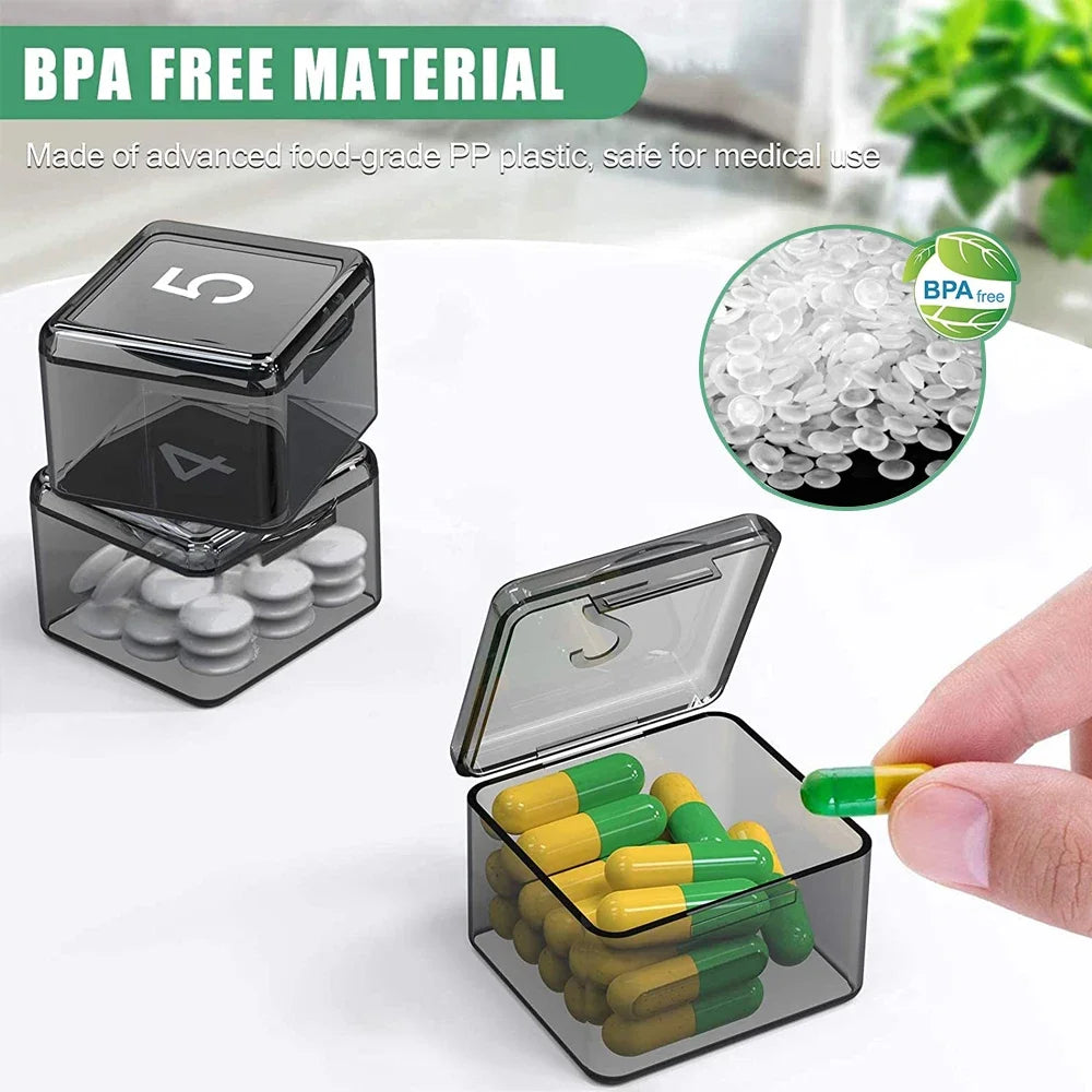 Pill Organizer Once a Day,30 Day Pill Organizer Box,Large Compartments Portable Case for Travel,Month Medicine Organizer - Fields Of Fitness