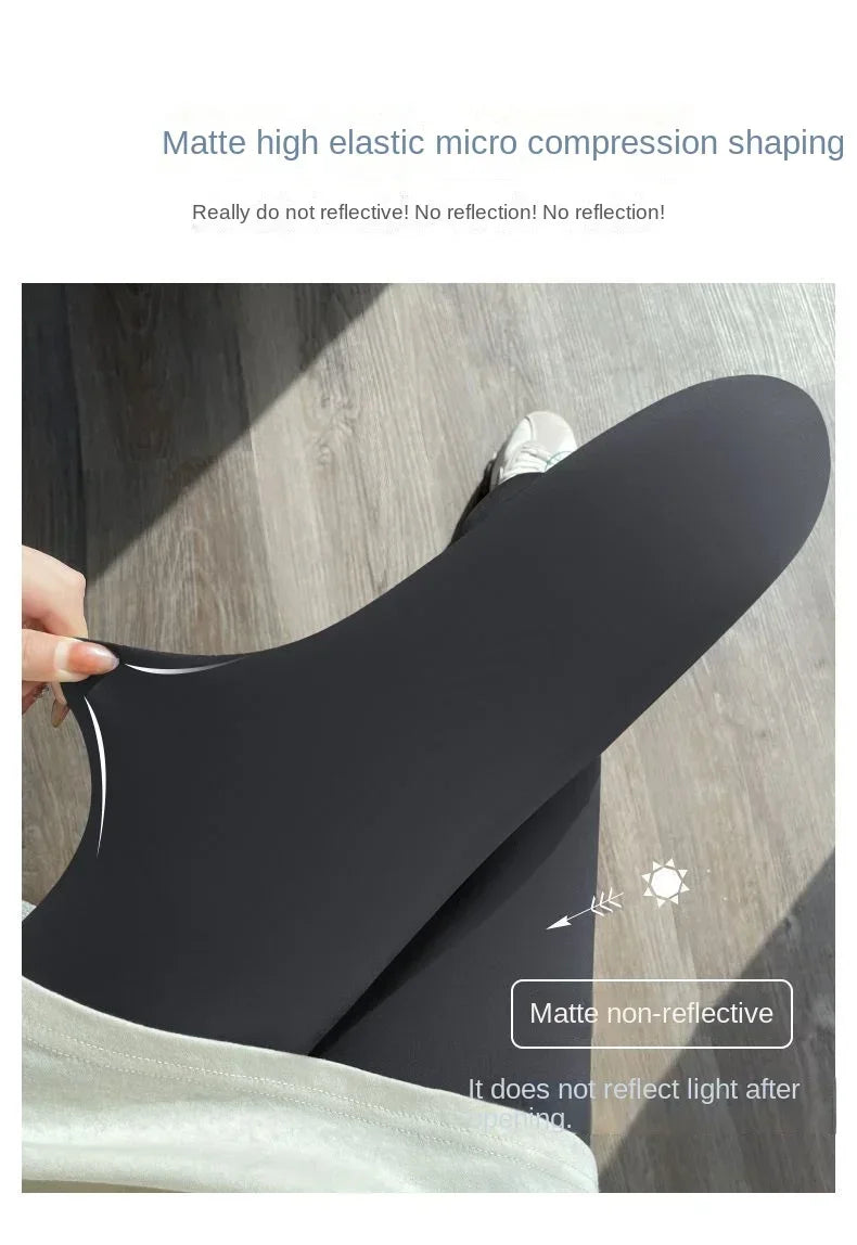 Womens High Waisted Seamless Leggings Sports Fitness Yoga Pants Gym Leggings Womens Elastic Shark Pants Cycling Pants Summer - Fields Of Fitness