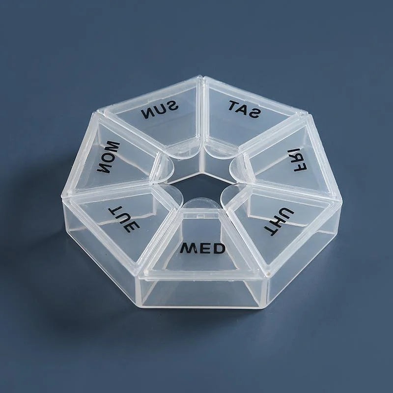 Weekly Pill Organizer Large 7 Day Pill Box Organizer Daily Medicine Case for Vitamin Fish Oil Pills Supplements - Fields Of Fitness