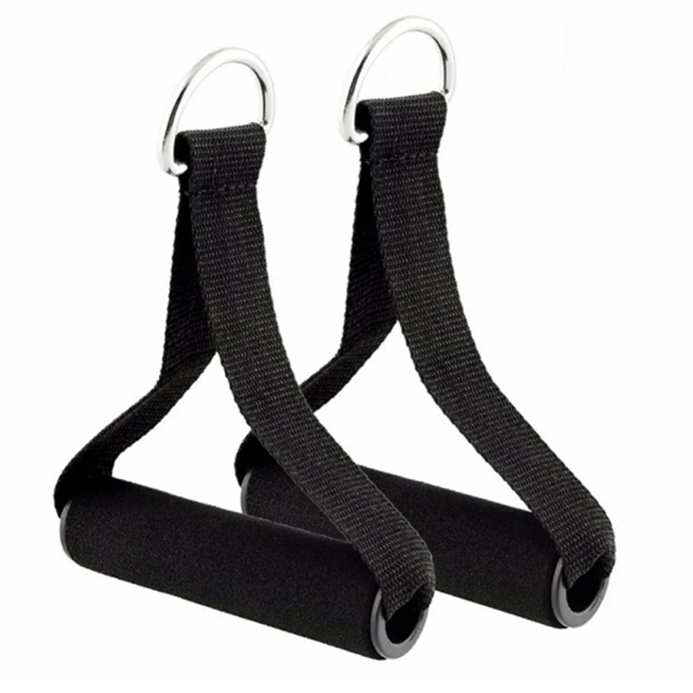 1pc Extra Wide Foam Grips Gym Handle For Yoga Fitness Crossfit Lifting Pulling Workout Heavy Duty D-ring Pull Rope Accessories - Fields Of Fitness