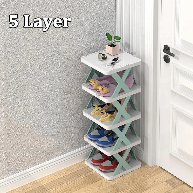 Shoes Racks Storage Organizer Detachable Shoe Racks Saves Family Household Rack Multi Layer Simple Shoes Shelf Color Cabinet - Fields Of Fitness