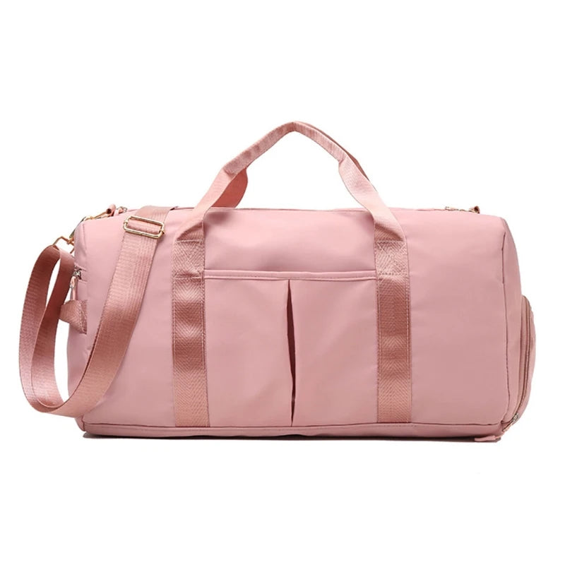 Gym Bag for Women with Shoe Compartment Durable Lightweight Yoga Large Handbag - Fields Of Fitness