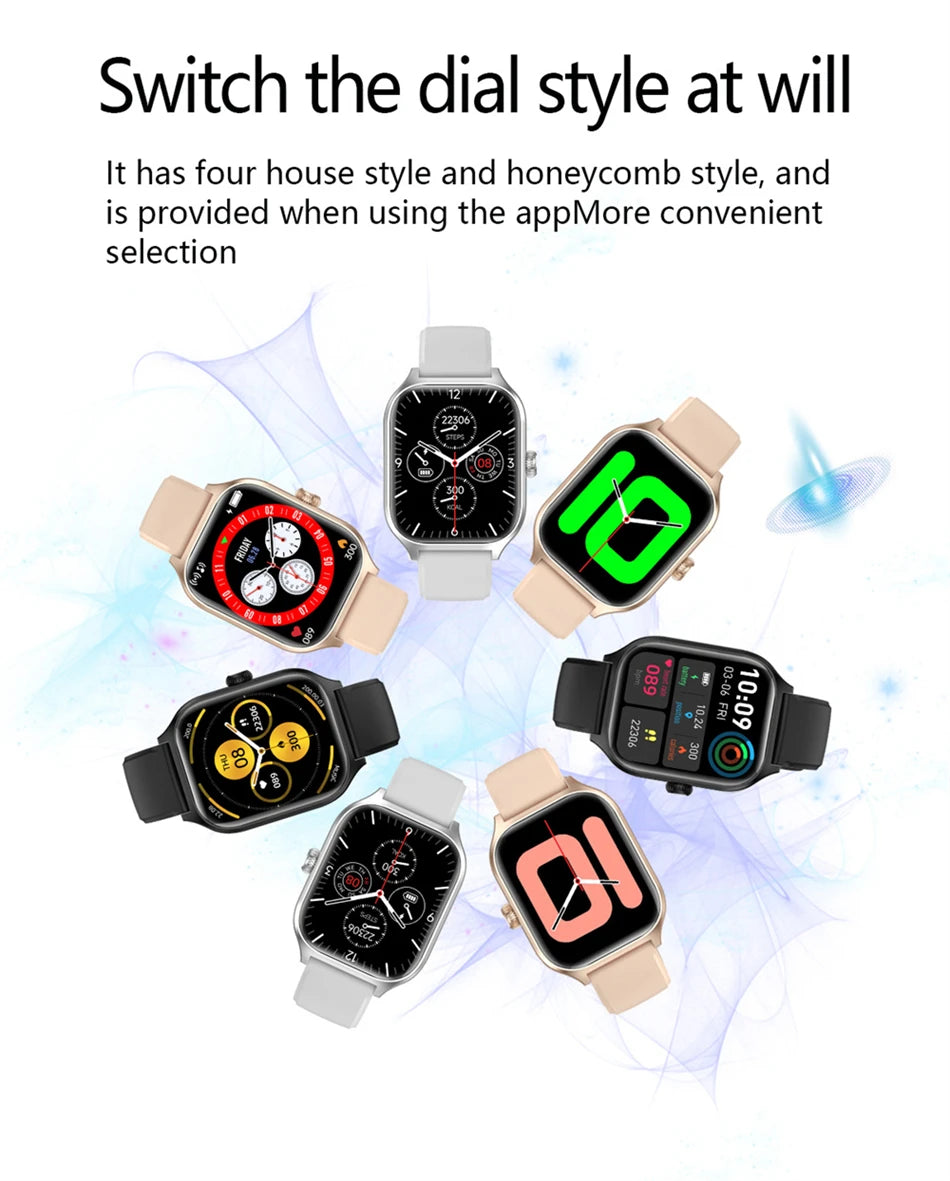 Smart Watch For Men Women Gift Full Touch Screen Sport Fitness Watches BT Call Digital Smartwatch Wristwatch For Xiaomi 2024 New - Fields Of Fitness