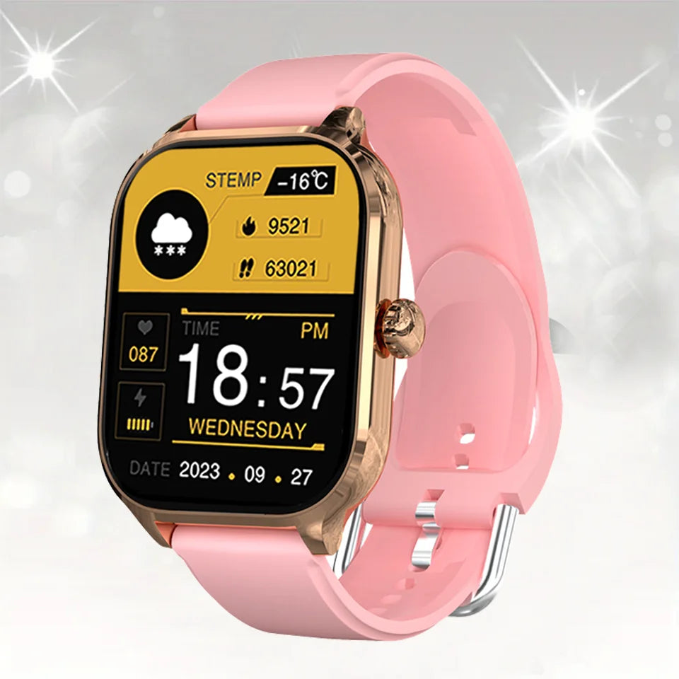 Smart Watch For Men Women Gift Full Touch Screen Sport Fitness Watches BT Call Digital Smartwatch Wristwatch For Xiaomi 2024 New - Fields Of Fitness