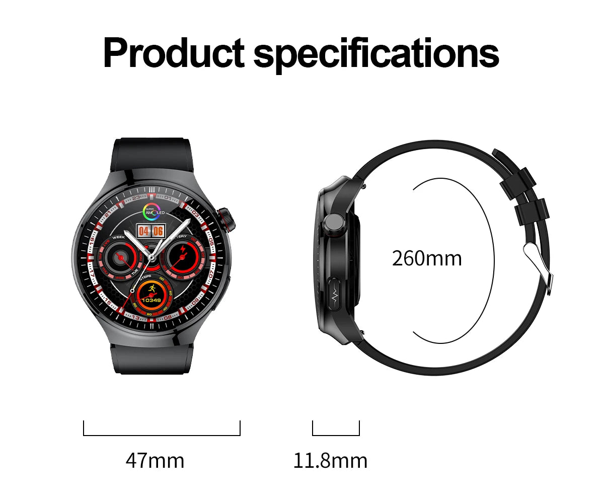 2025 New Nursing Grade Smart Watch Blood oxygen Blood Lipid Uric Acid ECG+PPG Body Temperature Bluetooth Call Health Smartwatch - Fields Of Fitness