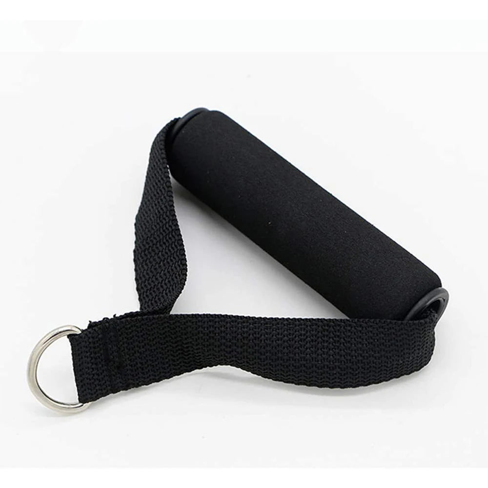 1pc Extra Wide Foam Grips Gym Handle For Yoga Fitness Crossfit Lifting Pulling Workout Heavy Duty D-ring Pull Rope Accessories - Fields Of Fitness