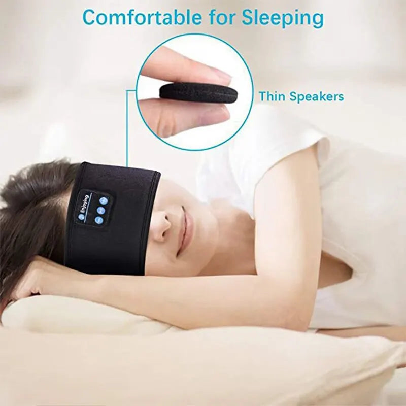 Fone Bluetooth Earphones Sports Sleeping Headband Elastic Wireless Headphones Music Eye Mask Wireless Bluetooth Headset Headband - Fields Of Fitness