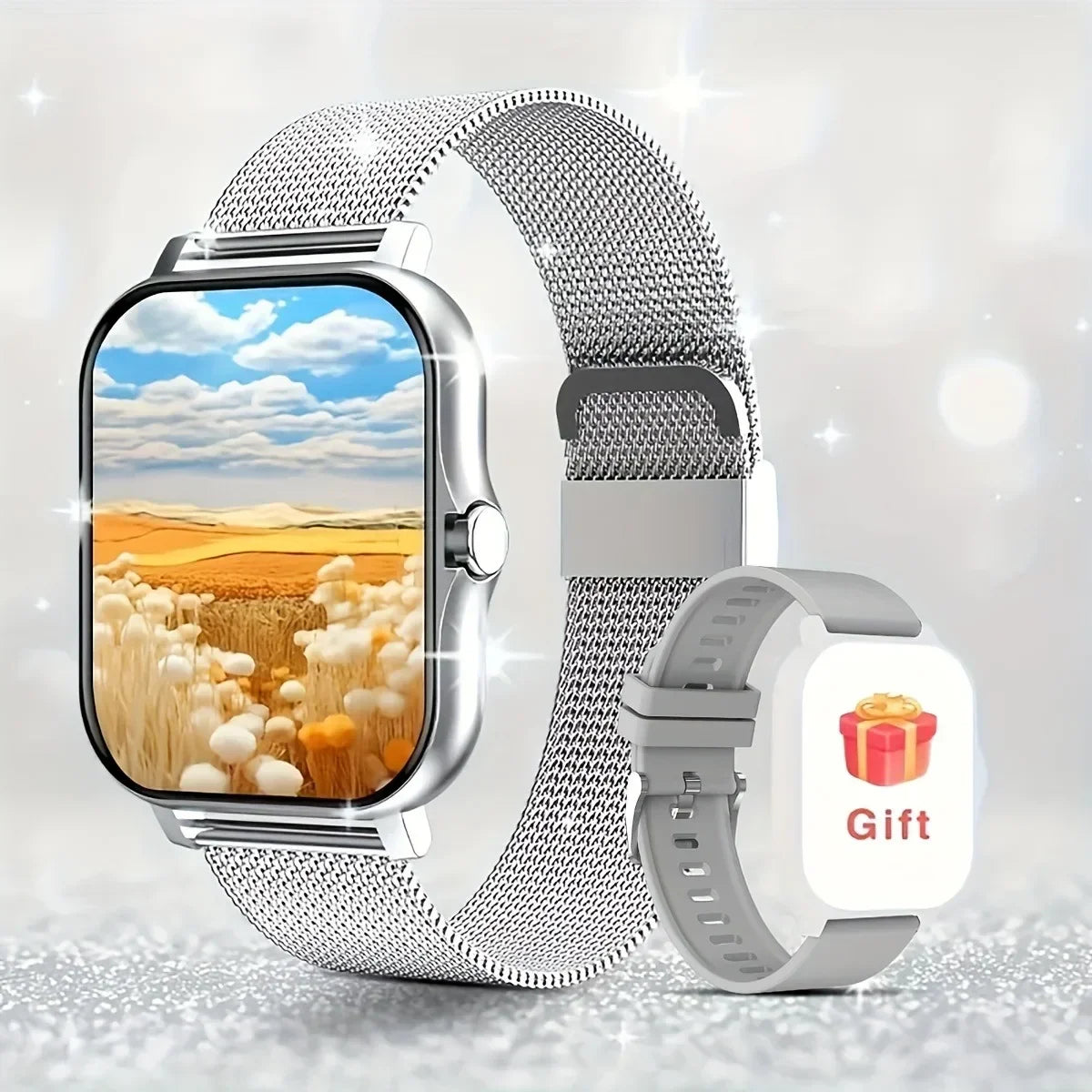 Smart Watches 2025 For Man Women Bluetooth Message Notification Smarthwhatch 1.91'' Display Fitness Tracker Smartwatch Android - Fields Of Fitness
