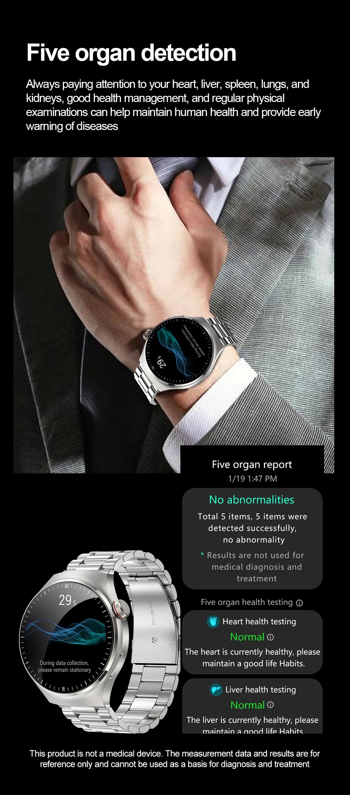 2025 New Nursing Grade Smart Watch Blood oxygen Blood Lipid Uric Acid ECG+PPG Body Temperature Bluetooth Call Health Smartwatch - Fields Of Fitness