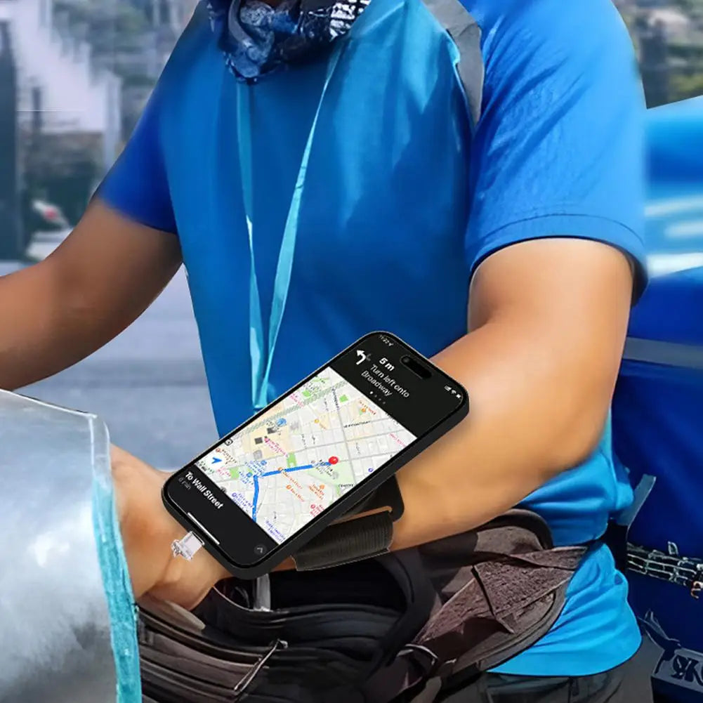 Wrist Strap Magnetic Phone Holder Universal Suitable For Navigation And Sports Easy To Disassemble With Anti Loss Rope - Fields Of Fitness