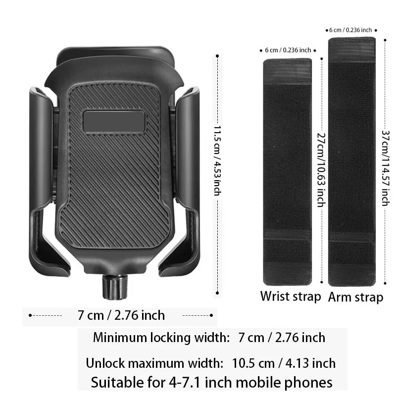 Running Armband Wristband Bracke 360 ° Rotatable Phone Holder Suitable For 4-7-inch Smartphones Card Pocket For Running Bicycles - Fields Of Fitness