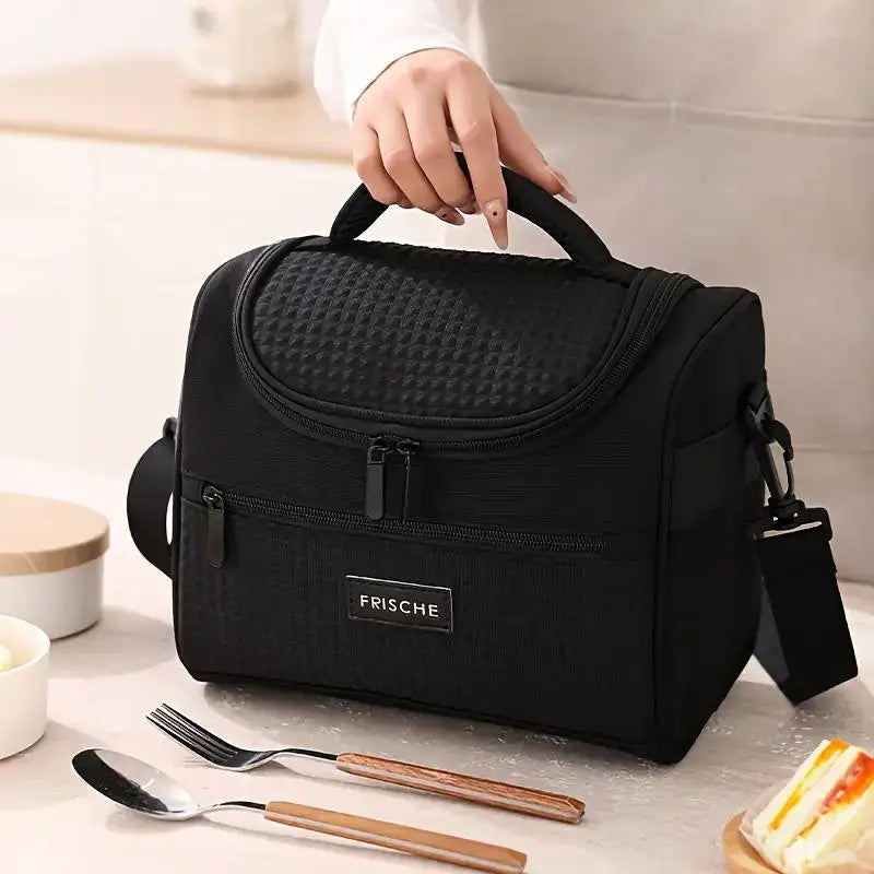 New Tote Cooler Lunch Bags Portable Outdoor Picnic Office School Insulation Bag with Shoulder Strap - Fields Of Fitness