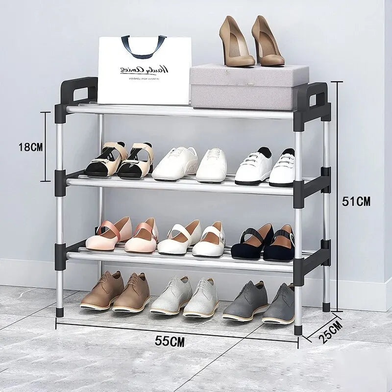 3-7Floor Simple Shoe Rack Multi Layer Dustproof Household Doorstep Shoe Cabinet Storage Space Saving Assembly Of Small Shoe Rack - Fields Of Fitness