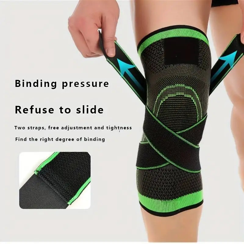 1pc Breathable Compression Knee Brace For Sports, AndJoint Support - High Elastic Knee Pad Protector For Fitness,Weightlifting - Fields Of Fitness