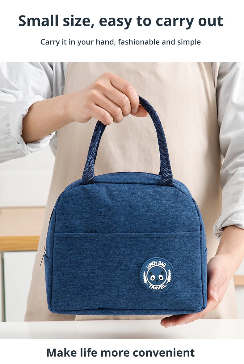 Insulated Lunch Bag Insulation Bento Pack Aluminum Foil Rice Bag Meal Pack Ice Pack Student Bento Lunch Handbag Insulation - Fields Of Fitness