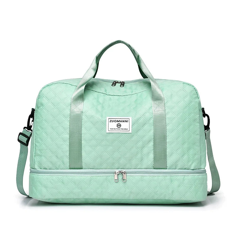 Lightweight Luggage Bag, Large Capacity Travel Duffle Bag Gym Tote Bags, Shoulder Weekender Overnight Bag - Fields Of Fitness