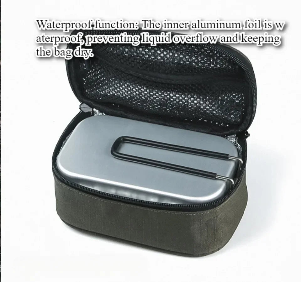 Lunch Carrying Bag Outdoor Picnic Handbag Foods Keep Warm Organizer Box Large Capacity Travel Storage Bags Storage Container - Fields Of Fitness
