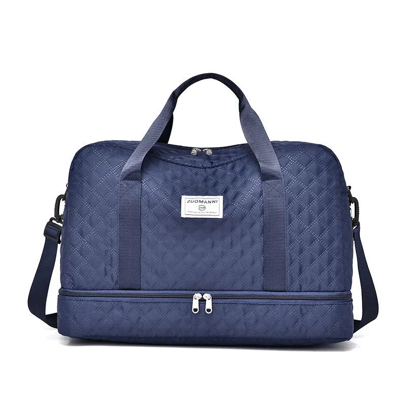 Lightweight Luggage Bag, Large Capacity Travel Duffle Bag Gym Tote Bags, Shoulder Weekender Overnight Bag - Fields Of Fitness