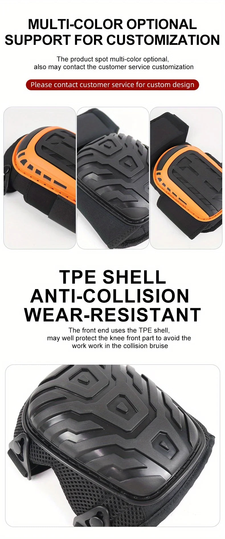 1 Pair of Durable Industrial Grade Knee Protectors for Kneeling Work, Outdoor Forest Wear-resistant and Shock-absorbing - Fields Of Fitness