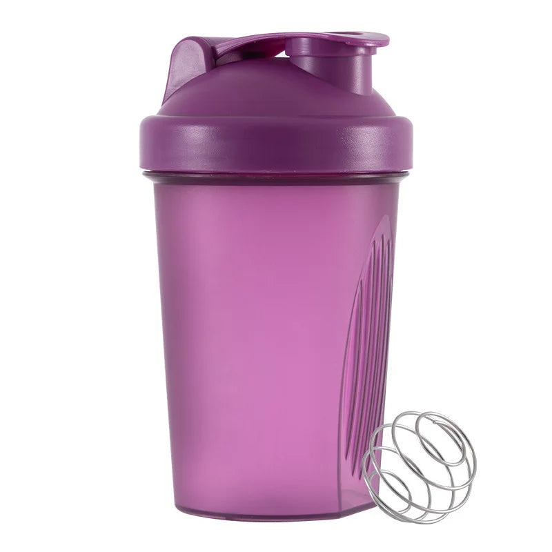 400ML Portable Protein Powder Shaker Bottle Leak Proof Water Bottle for Gym Fitness Training Sport Shaker Mixing Cup with Scale - Fields Of Fitness