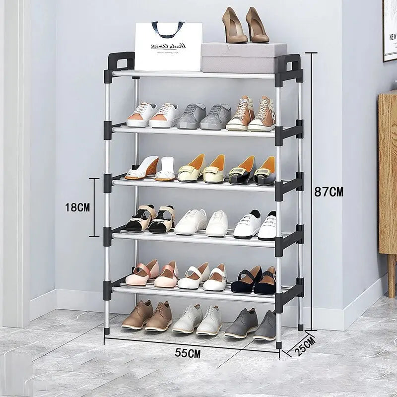 3-7Floor Simple Shoe Rack Multi Layer Dustproof Household Doorstep Shoe Cabinet Storage Space Saving Assembly Of Small Shoe Rack - Fields Of Fitness