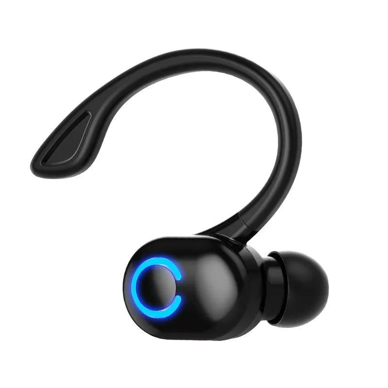 Bluetooth 5.2 Business Wireless Headphone Ear-Hook Mini HIFI Bass Noise Cancelling Earphone With Mic Sport Game Headset - Fields Of Fitness