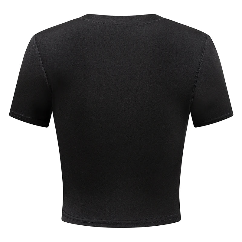 Women's Compression Shirt Short Sleeve Athletic Yoga Running T-Shirt Summer Gym Workout Quick Dry Stretchy Tees Tops Baselayer - Fields Of Fitness