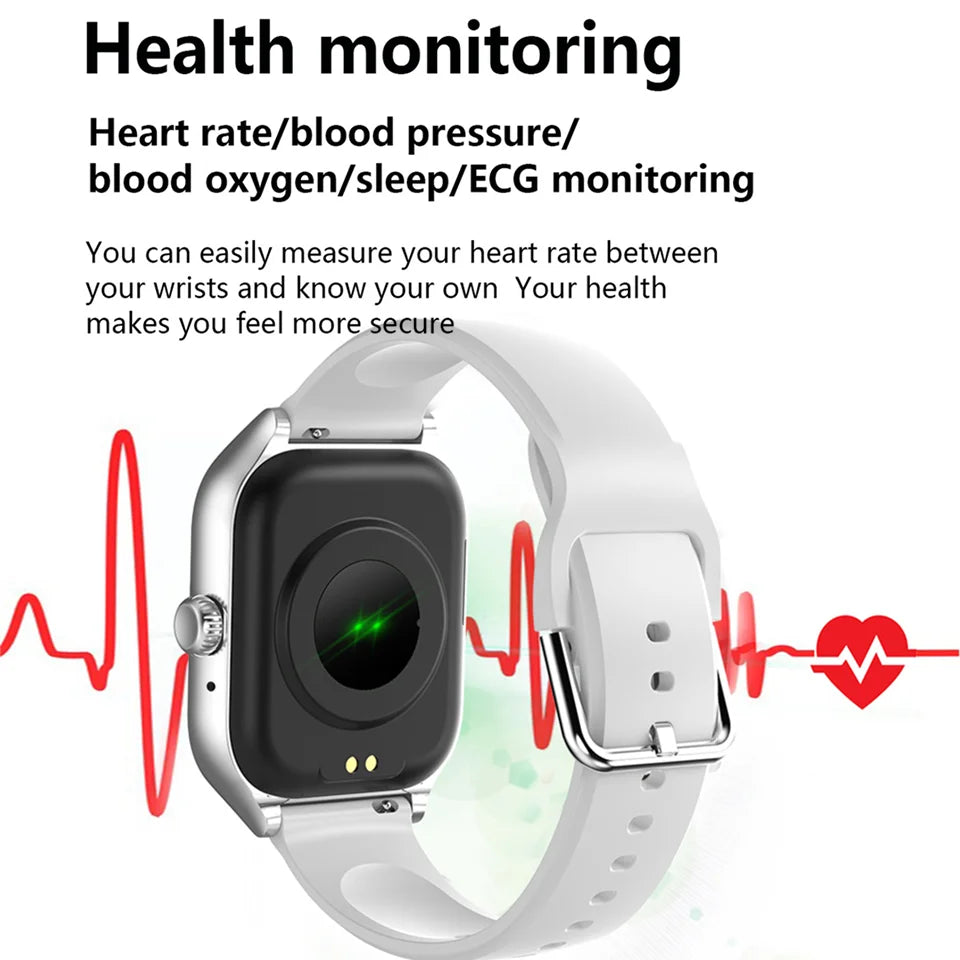 Smart Watch For Men Women Gift Full Touch Screen Sport Fitness Watches BT Call Digital Smartwatch Wristwatch For Xiaomi 2024 New - Fields Of Fitness