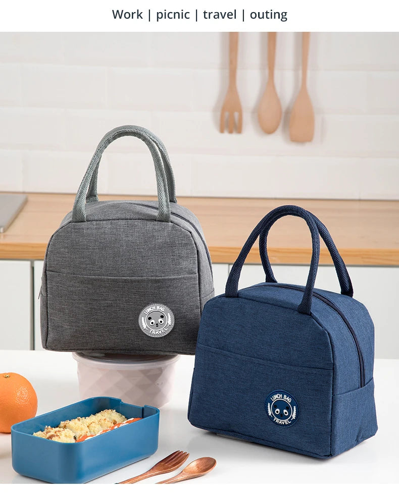 Insulated Lunch Bag Insulation Bento Pack Aluminum Foil Rice Bag Meal Pack Ice Pack Student Bento Lunch Handbag Insulation - Fields Of Fitness