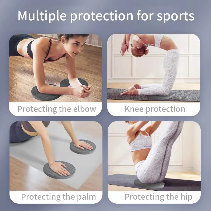 Yoga Knee Pads 2 Pack, Yoga Knee Cushion Thick Exercise Pads for Knees Elbows Wrist Hands Head Foam Pilates Kneeling Pad - Fields Of Fitness