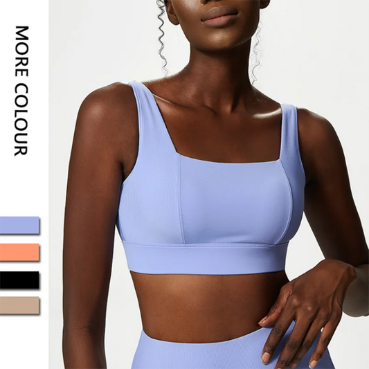 Women Sexy Sports Underwear Breathable Soft Nylon Gym Yoga Bra Running Crop Tops With Fixed Chest Pads Female Workout Clothing - Fields Of Fitness