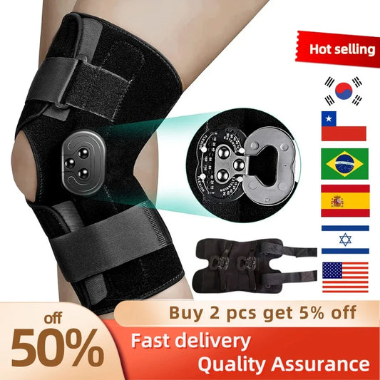 Knee Brace Knee Brace Adjustable Knee Support with Lateral Stabilization Locking Knee Pain Arthritic Anterior Meniscus Tear - Fields Of Fitness