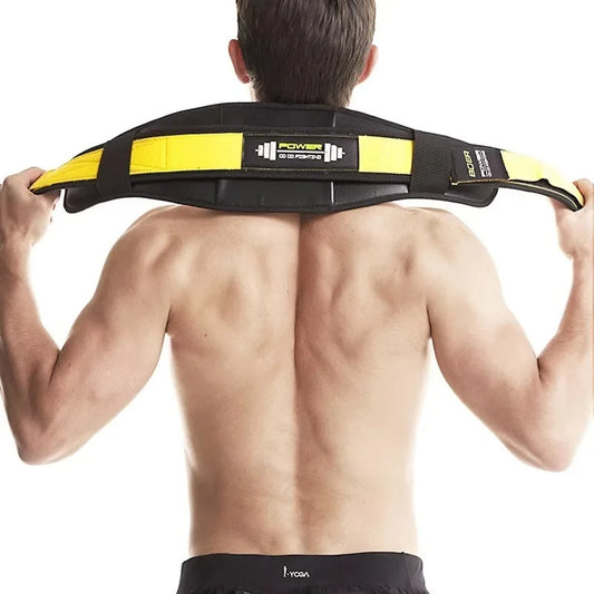 Man Fitness Weight Lifting Squat Belt Safety Gym Waist Support Training Band Belt Back Supporting Protect Lumbar Power lifting - Fields Of Fitness