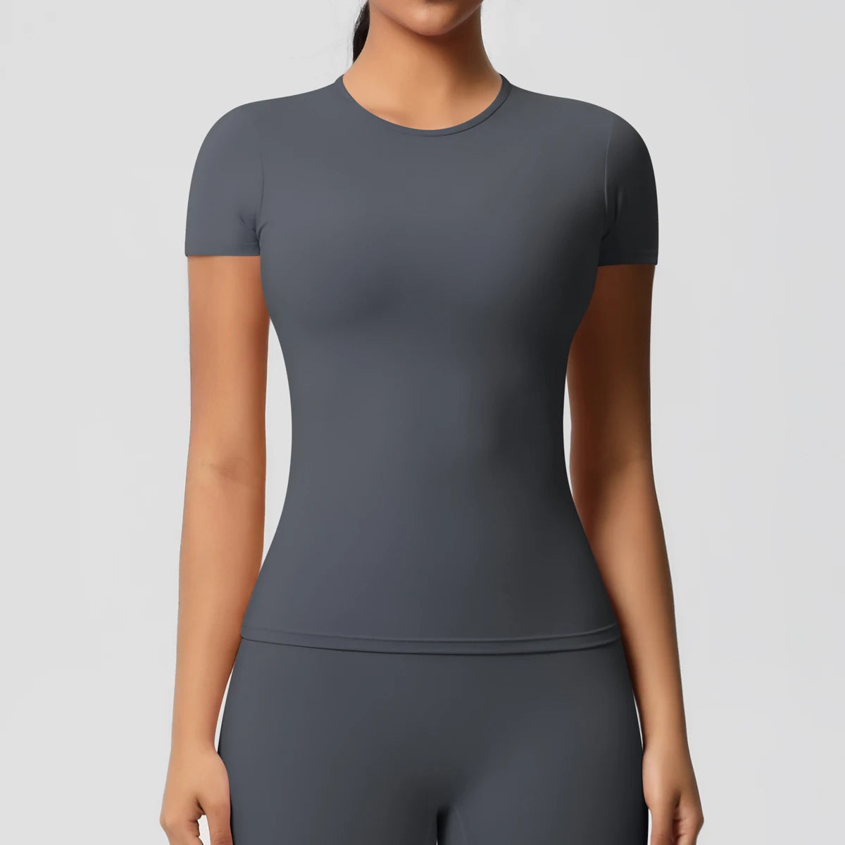 Workout Dry Fit Breathable High Elastic Sports Top Gym Fitness Wear T-shirt Women Casual Outdoor Top - Fields Of Fitness
