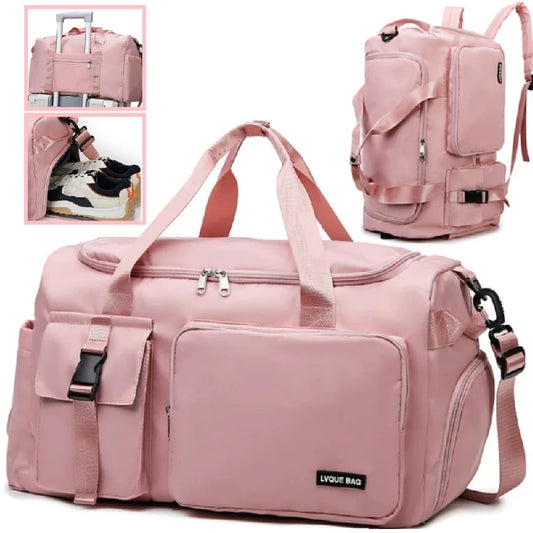 Gym Bag Backpack Sports Bags Travel Dry Wet Handbags Women Travel Fitness Swimming Weekender Duffel Shoes Shoulder Crossbody Bag - Fields Of Fitness