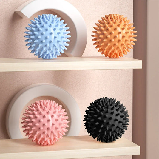Spiky Massage Ball Spiked Massager Roller High Density Trigger Point Massager Ball 6cm Deep Tissue Roller for Hand Foot Stress - Fields Of Fitness