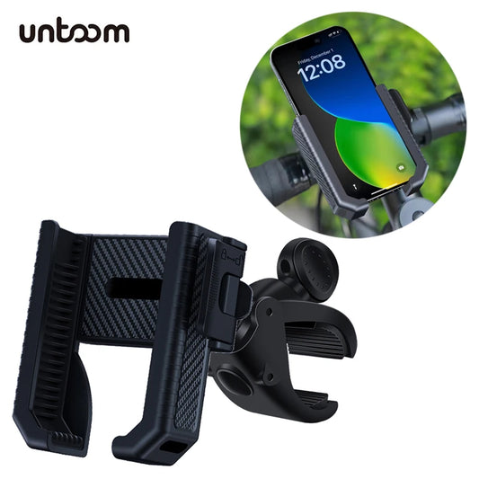 Bike Phone Holder Stand Bicycle Motorcycle Handlebar Mobile Phone Mount Clip GPS Support Shockproof Bracket For 4.5-7.0” Phones - Fields Of Fitness