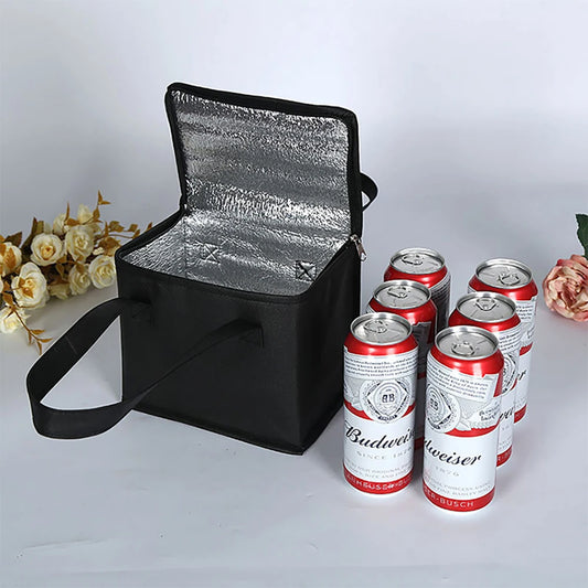 Portable Lunch Cooler Bag Folding Insulation Picnic Ice Pack Food Thermal Bag Drink Carrier Insulated Bags Beer Delivery Bag - Fields Of Fitness