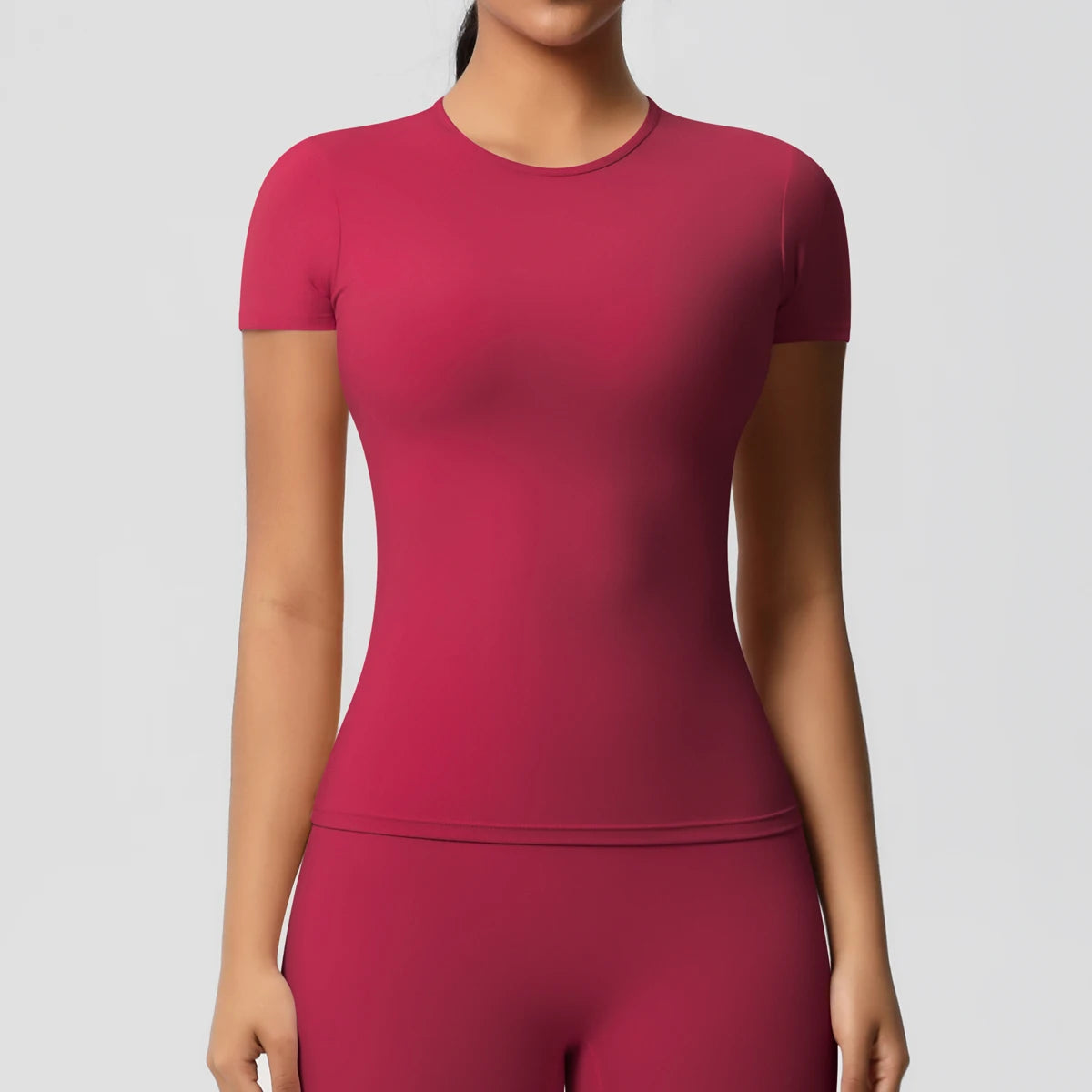 Workout Dry Fit Breathable High Elastic Sports Top Gym Fitness Wear T-shirt Women Casual Outdoor Top - Fields Of Fitness