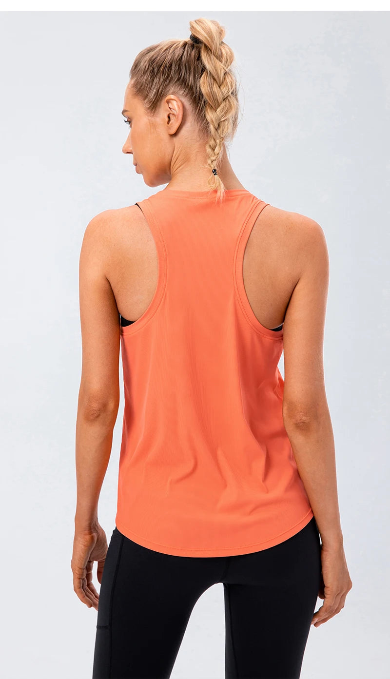 Women Sport tank Tops Loose Yoga Tops Quick Dry Workout Sport Tops For Women Fitness Sport Yoga Shirt - Fields Of Fitness